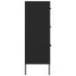 vidaXL Schubladenschrank Schwarz 80x35x101,5 cm Stahl vidaXL Schubladenschrank Schwarz 80x35x101,5 cm Stahl