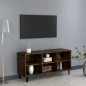 vidaXL TV-Schrank mit Metallbeinen Räuchereiche 103,5x30x50 cm vidaXL TV-Schrank mit Metallbeinen Räuchereiche 103,5x30x50 cm