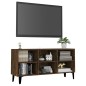 vidaXL TV-Schrank mit Metallbeinen Räuchereiche 103,5x30x50 cm vidaXL TV-Schrank mit Metallbeinen Räuchereiche 103,5x30x50 cm