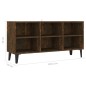 vidaXL TV-Schrank mit Metallbeinen Räuchereiche 103,5x30x50 cm vidaXL TV-Schrank mit Metallbeinen Räuchereiche 103,5x30x50 cm