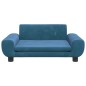 vidaXL Kindersofa Blau 70x45x33 cm Samt vidaXL Kindersofa Blau 70x45x33 cm Samt