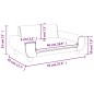 vidaXL Kindersofa Blau 70x45x33 cm Samt vidaXL Kindersofa Blau 70x45x33 cm Samt