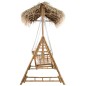 vidaXL Hollywoodschaukel mit Palmblättern und Kissen 202 cm Bambus vidaXL Hollywoodschaukel mit Palmblättern und Kissen 202 cm Bambus