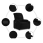 vidaXL Relaxsessel Schwarz Stoff vidaXL Relaxsessel Schwarz Stoff