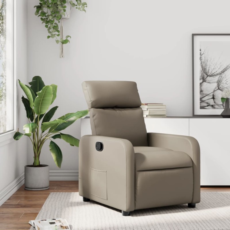 vidaXL Relaxsessel Cappuccino-Braun Kunstleder vidaXL Relaxsessel Cappuccino-Braun Kunstleder