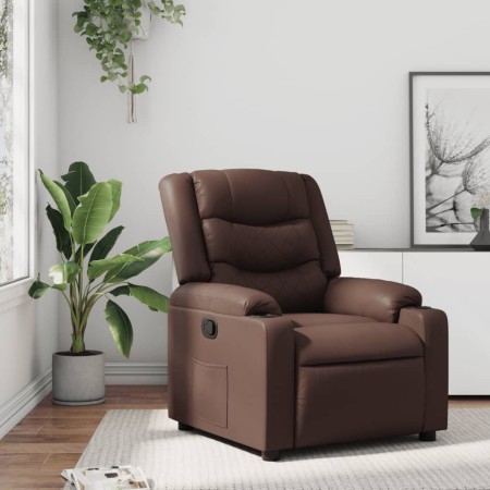 vidaXL Relaxsessel Braun Kunstleder