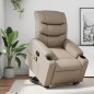 vidaXL Massagesessel mit Aufstehhilfe Cappuccino-Braun Kunstleder vidaXL Massagesessel mit Aufstehhilfe Cappuccino-Braun Kunstleder