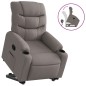 vidaXL Relaxsessel mit Aufstehhilfe Taupe Stoff vidaXL Relaxsessel mit Aufstehhilfe Taupe Stoff