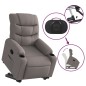 vidaXL Relaxsessel mit Aufstehhilfe Taupe Stoff vidaXL Relaxsessel mit Aufstehhilfe Taupe Stoff