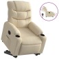 vidaXL Relaxsessel mit Aufstehhilfe Elektrisch Creme Stoff vidaXL Relaxsessel mit Aufstehhilfe Elektrisch Creme Stoff
