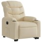 vidaXL Relaxsessel mit Aufstehhilfe Elektrisch Creme Stoff vidaXL Relaxsessel mit Aufstehhilfe Elektrisch Creme Stoff