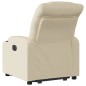 vidaXL Relaxsessel mit Aufstehhilfe Elektrisch Creme Stoff vidaXL Relaxsessel mit Aufstehhilfe Elektrisch Creme Stoff