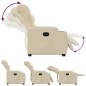 vidaXL Relaxsessel mit Aufstehhilfe Elektrisch Creme Stoff vidaXL Relaxsessel mit Aufstehhilfe Elektrisch Creme Stoff