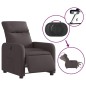 vidaXL Relaxsessel Elektrisch Dunkelbraun Stoff vidaXL Relaxsessel Elektrisch Dunkelbraun Stoff