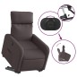 vidaXL Relaxsessel mit Aufstehhilfe Elektrisch Dunkelbraun Stoff vidaXL Relaxsessel mit Aufstehhilfe Elektrisch Dunkelbraun Stoff