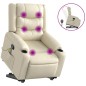 vidaXL Massagesessel mit Aufstehhilfe Creme Kunstleder vidaXL Massagesessel mit Aufstehhilfe Creme Kunstleder
