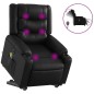 vidaXL Massagesessel mit Aufstehhilfe Elektrisch Schwarz Kunstleder vidaXL Massagesessel mit Aufstehhilfe Elektrisch Schwarz Kunstleder