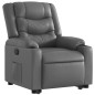 vidaXL Relaxsessel mit Aufstehhilfe Grau Kunstleder vidaXL Relaxsessel mit Aufstehhilfe Grau Kunstleder
