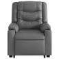 vidaXL Relaxsessel mit Aufstehhilfe Grau Kunstleder vidaXL Relaxsessel mit Aufstehhilfe Grau Kunstleder
