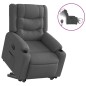 vidaXL Relaxsessel mit Aufstehhilfe Elektrisch Dunkelgrau Stoff vidaXL Relaxsessel mit Aufstehhilfe Elektrisch Dunkelgrau Stoff