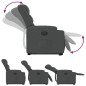 vidaXL Relaxsessel mit Aufstehhilfe Elektrisch Dunkelgrau Stoff vidaXL Relaxsessel mit Aufstehhilfe Elektrisch Dunkelgrau Stoff