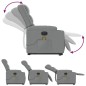 vidaXL Elektrischer Massagesessel mit Aufstehhilfe Hellgrau Stoff vidaXL Elektrischer Massagesessel mit Aufstehhilfe Hellgrau Stoff