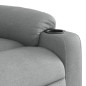 vidaXL Elektrischer Massagesessel mit Aufstehhilfe Hellgrau Stoff vidaXL Elektrischer Massagesessel mit Aufstehhilfe Hellgrau Stoff