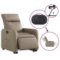 vidaXL Relaxsessel mit Aufstehhilfe Elektrisch Cappuccino Kunstleder vidaXL Relaxsessel mit Aufstehhilfe Elektrisch Cappuccino Kunstleder