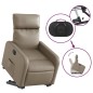 vidaXL Relaxsessel mit Aufstehhilfe Elektrisch Cappuccino Kunstleder vidaXL Relaxsessel mit Aufstehhilfe Elektrisch Cappuccino Kunstleder