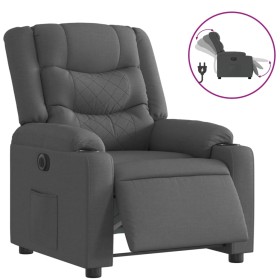vidaXL Relaxsessel Elektrisch Dunkelgrau Stoff