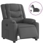 vidaXL Relaxsessel Elektrisch Dunkelgrau Stoff vidaXL Relaxsessel Elektrisch Dunkelgrau Stoff