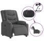 vidaXL Relaxsessel Elektrisch Dunkelgrau Stoff vidaXL Relaxsessel Elektrisch Dunkelgrau Stoff
