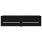 vidaXL Bett mit Schubladen Schwarz 75x190 cm vidaXL Bett mit Schubladen Schwarz 75x190 cm