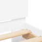 vidaXL Bettgestell mit Kopfteil Weiß 180x200 cm vidaXL Bettgestell mit Kopfteil Weiß 180x200 cm