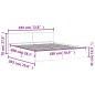vidaXL Bettgestell mit Kopfteil Weiß 180x200 cm vidaXL Bettgestell mit Kopfteil Weiß 180x200 cm
