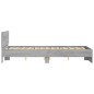 vidaXL Bettgestell mit Kopfteil Grau Sonoma 120x200 cm vidaXL Bettgestell mit Kopfteil Grau Sonoma 120x200 cm