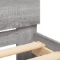 vidaXL Bettgestell mit Kopfteil und LED-Beleuchtung Grau Sonoma vidaXL Bettgestell mit Kopfteil und LED-Beleuchtung Grau Sonoma