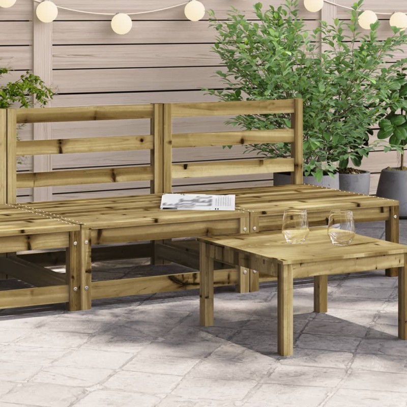 vidaXL Gartensofas ohne Armlehnen 2 Stk. 70x70x67 cm Kiefernholz vidaXL Gartensofas ohne Armlehnen 2 Stk. 70x70x67 cm Kiefernholz