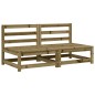 vidaXL Gartensofas ohne Armlehnen 2 Stk. 70x70x67 cm Kiefernholz vidaXL Gartensofas ohne Armlehnen 2 Stk. 70x70x67 cm Kiefernholz