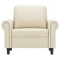 vidaXL Sessel Creme 60 cm Kunstleder vidaXL Sessel Creme 60 cm Kunstleder