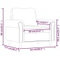 vidaXL Sessel Creme 60 cm Kunstleder vidaXL Sessel Creme 60 cm Kunstleder