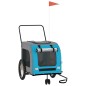 vidaXL Fahrradanhänger Hunde Blau und Grau Oxford-Gewebe und Eisen vidaXL Fahrradanhänger Hunde Blau und Grau Oxford-Gewebe und Eisen