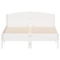vidaXL Massivholzbett ohne Matratze Weiß 140x190 cm Kiefernholz vidaXL Massivholzbett ohne Matratze Weiß 140x190 cm Kiefernholz