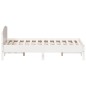 vidaXL Massivholzbett ohne Matratze Weiß 140x190 cm Kiefernholz vidaXL Massivholzbett ohne Matratze Weiß 140x190 cm Kiefernholz