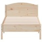vidaXL Massivholzbett ohne Matratze 90x190 cm Kiefernholz vidaXL Massivholzbett ohne Matratze 90x190 cm Kiefernholz