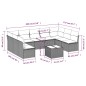 vidaXL 10-tlg. Garten-Sofagarnitur mit Kissen Grau Poly Rattan vidaXL 10-tlg. Garten-Sofagarnitur mit Kissen Grau Poly Rattan