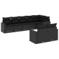 vidaXL 8-tlg. Garten-Sofagarnitur mit Kissen Schwarz Poly Rattan vidaXL 8-tlg. Garten-Sofagarnitur mit Kissen Schwarz Poly Rattan