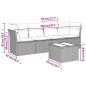 vidaXL 5-tlg. Garten-Sofagarnitur mit Kissen Grau Poly Rattan vidaXL 5-tlg. Garten-Sofagarnitur mit Kissen Grau Poly Rattan