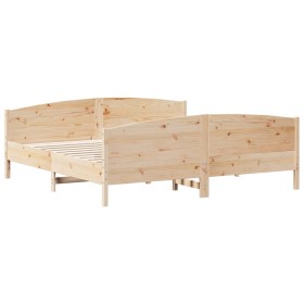 vidaXL Massivholzbett ohne Matratze 200x200 cm Kiefer