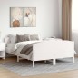 vidaXL Massivholzbett ohne Matratze Weiß 160x200 Kiefernholz vidaXL Massivholzbett ohne Matratze Weiß 160x200 Kiefernholz